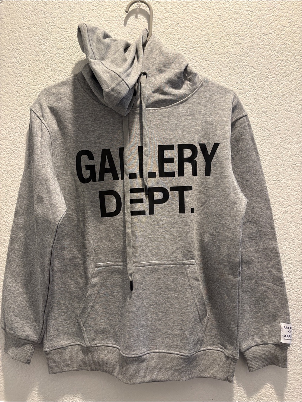 Gallery Dept Gray Hoodie with Black Logo NWOT!